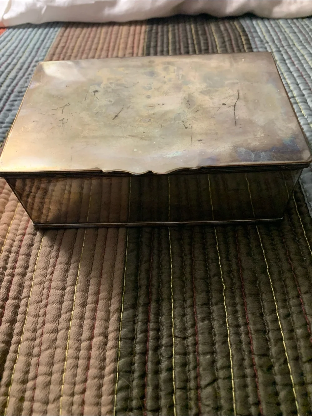 Vintage Silver Plated trinket box